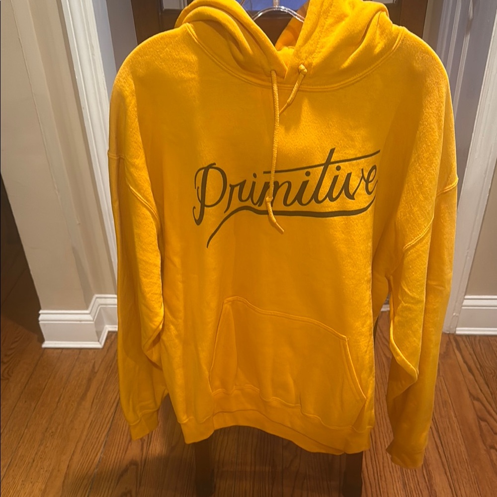 Primitive Yellow Sweatshirt Hoodie Casual Comfort
